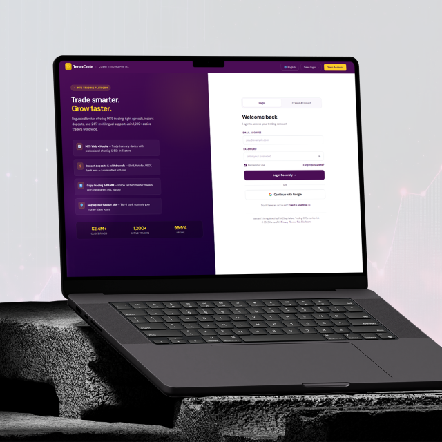 Branded portal login page