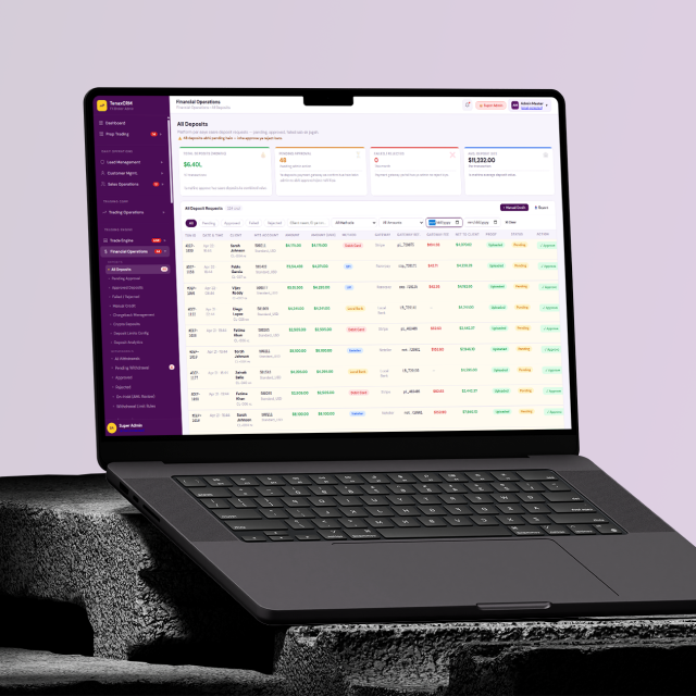 Admin deposits management